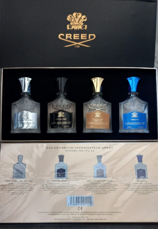 Creed Giftset Black Box 4x 25ml Bottles