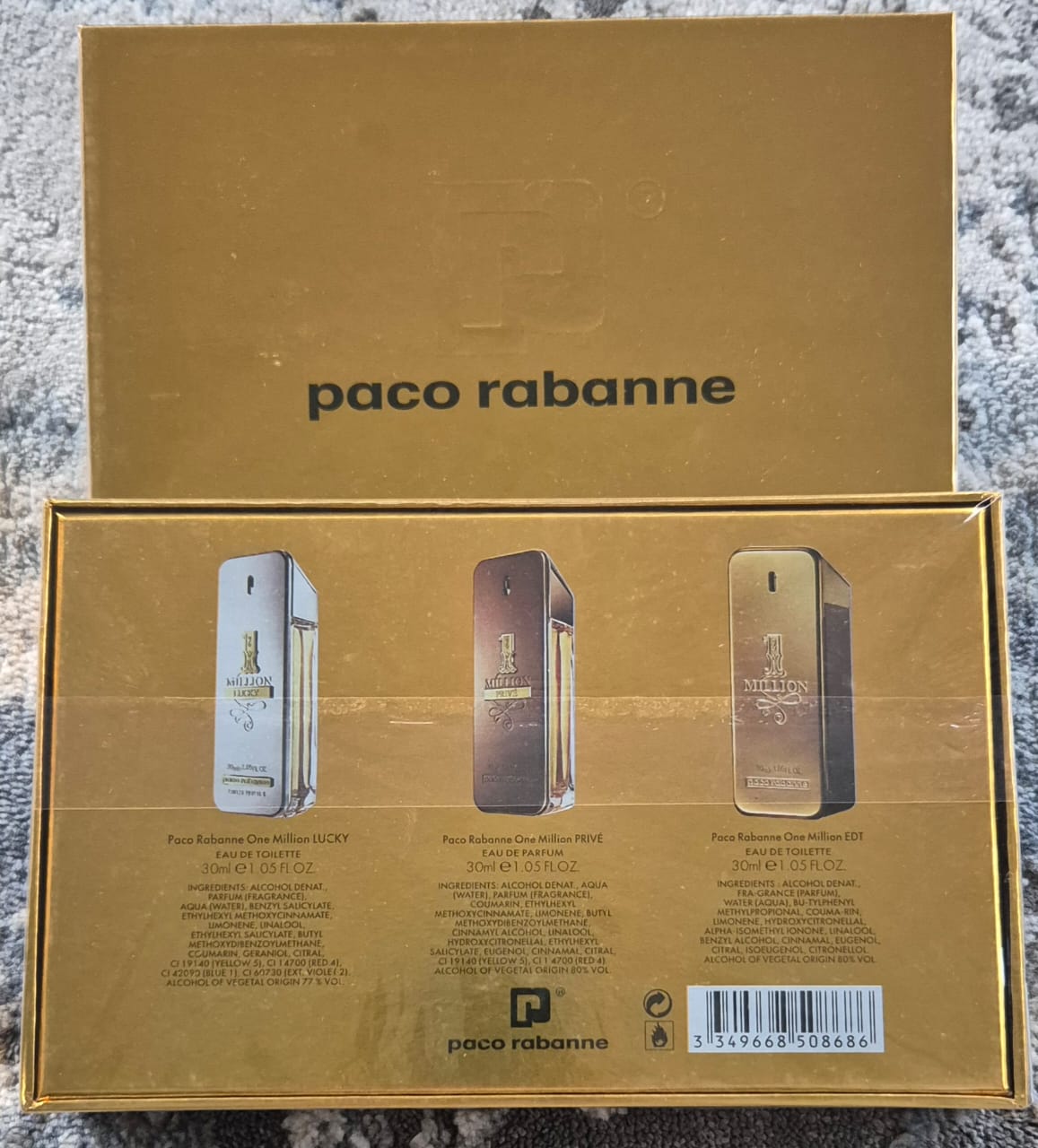 Paco Rabanne 1 Million/Lucky/Prive Set Men